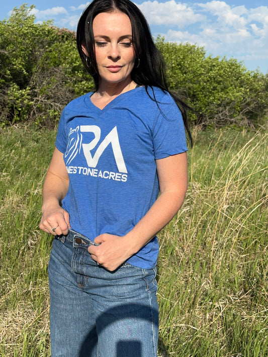 Relaxed Tri-Blend V-neck T-shirt