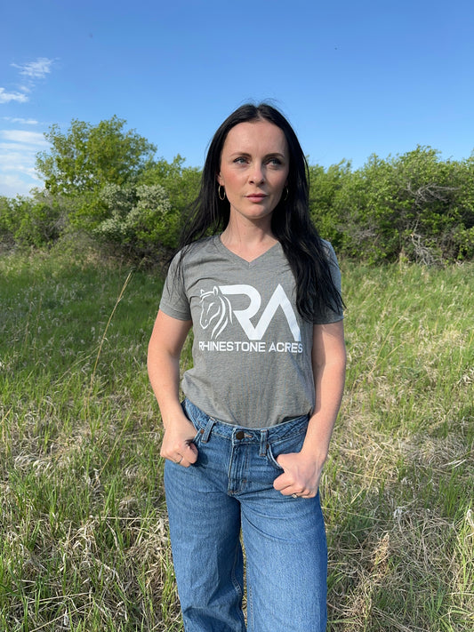 Relaxed Tri-Blend V-neck T-shirt